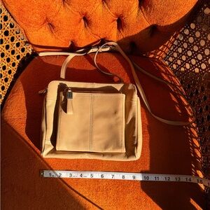 Tan Leather Crossbody Bag